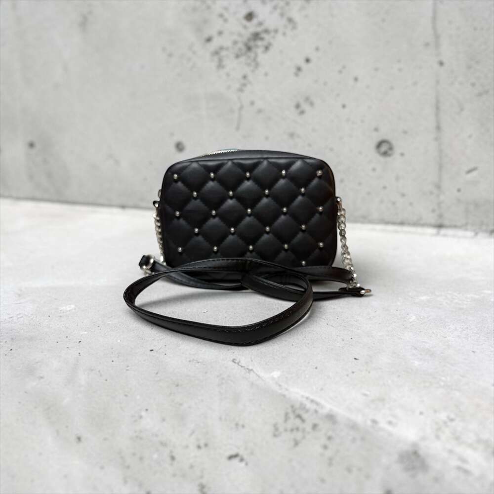 Rebecca Minkoff Black Quilted Studded Crossbody Bag